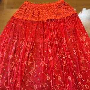 Red skirt one size